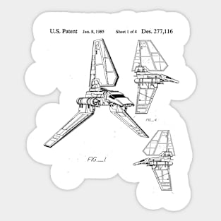 Imperial Shuttle Patent Sticker